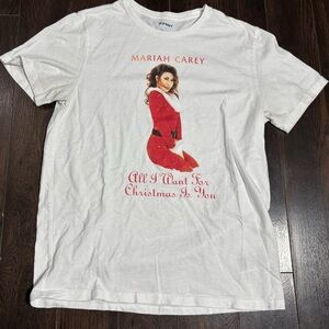 Mariah Carey All I Want for Christmas is You Tshirt Tee Short sleeve size medium
